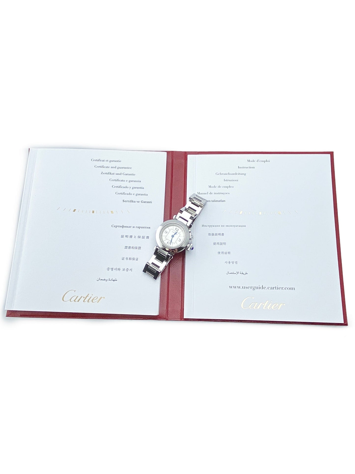 Cartier Miss Pasha W3140007 Silver Dial Ladies Watch Box Papers - Watches