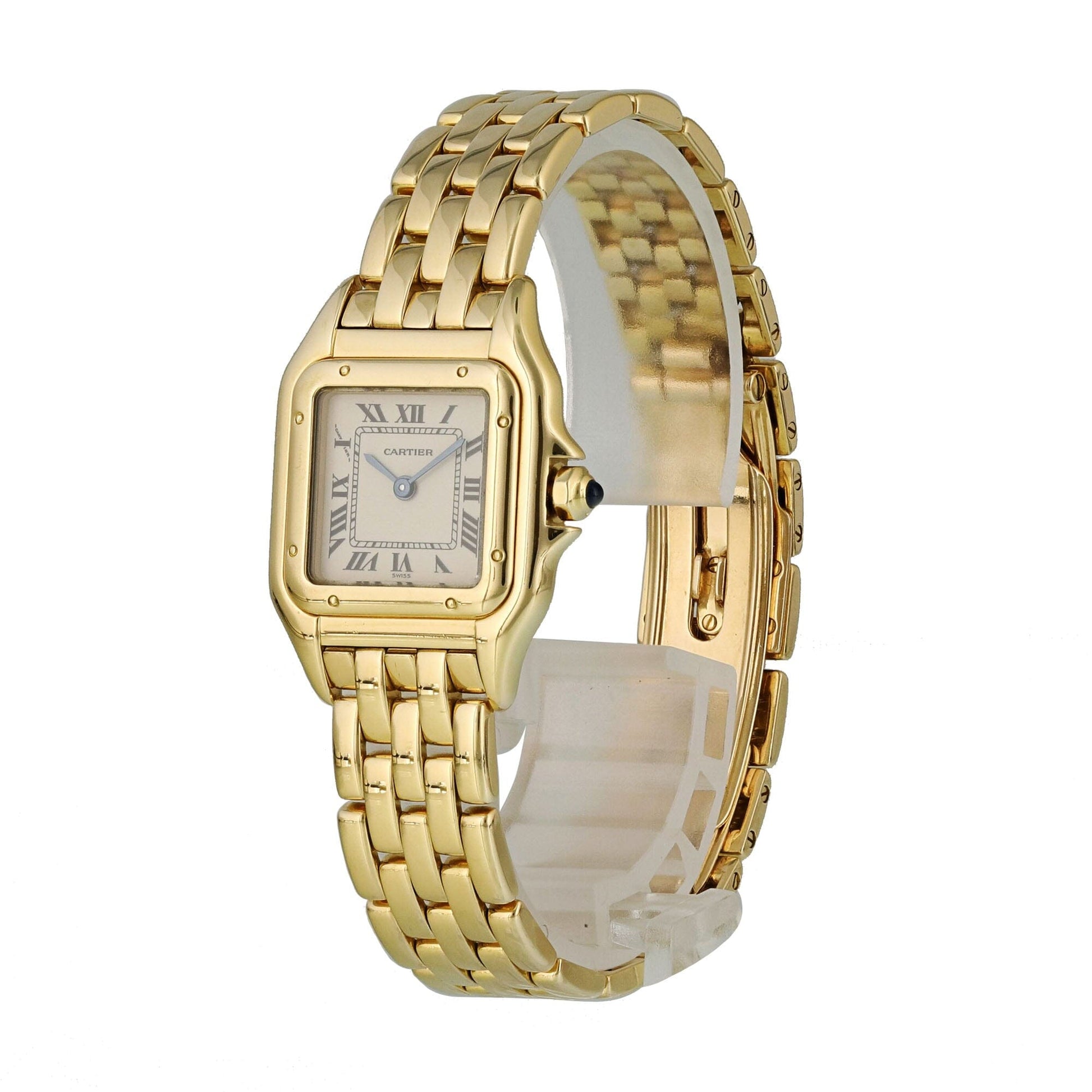 Cartier Panthere 1070 Yellow Gold Ladies Watch Box Papers - Wristwatch