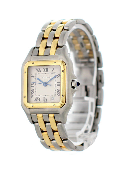 Cartier Panthere 1120 Midsize Two Tone 18k Yellow Gold Watch - Wristwatch