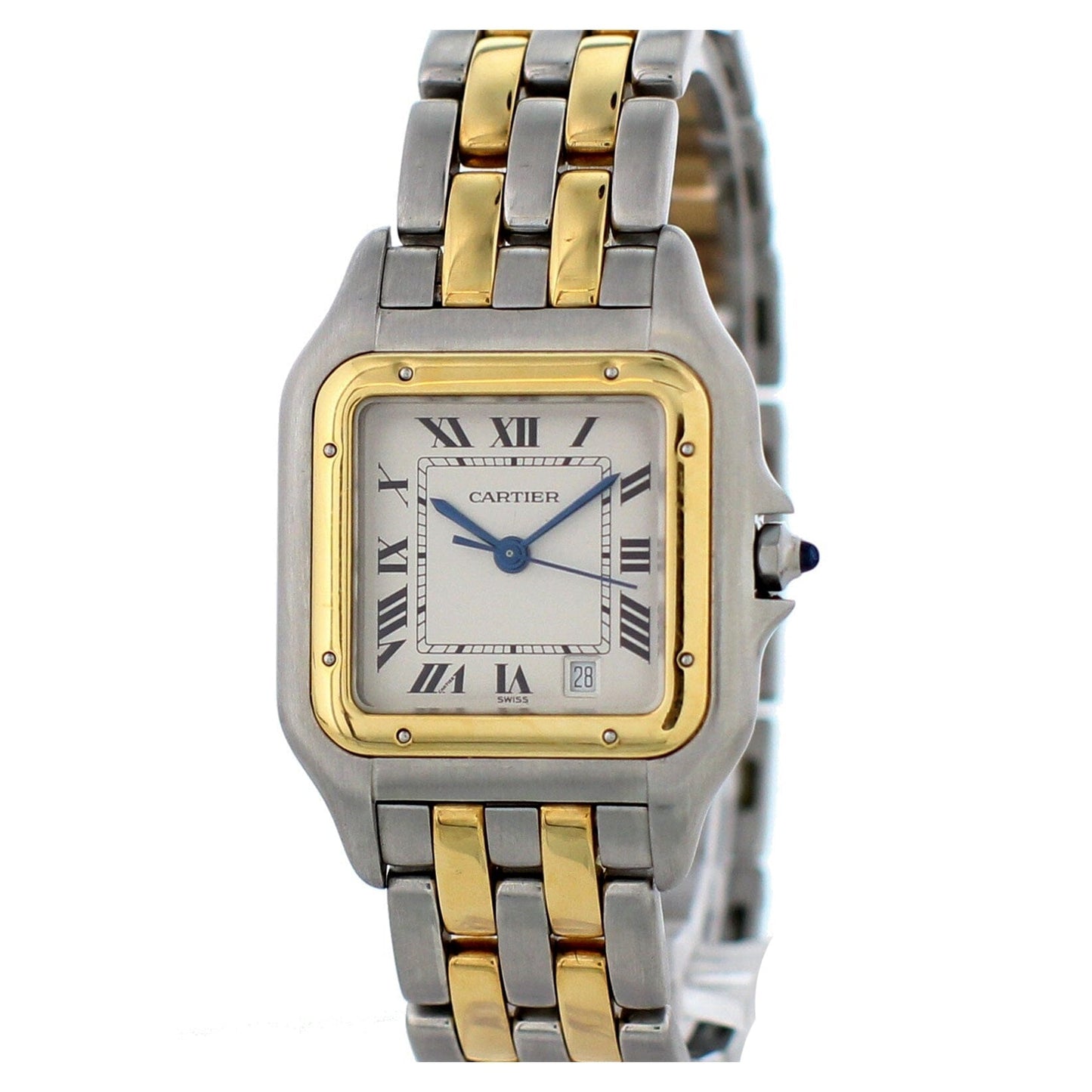 Cartier Panthere 1120 Midsize Two Tone 18k Yellow Gold Watch - Wristwatch