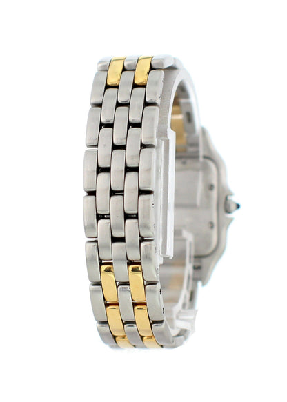 Cartier Panthere 1120 Midsize Two Tone 18k Yellow Gold Watch - Wristwatch