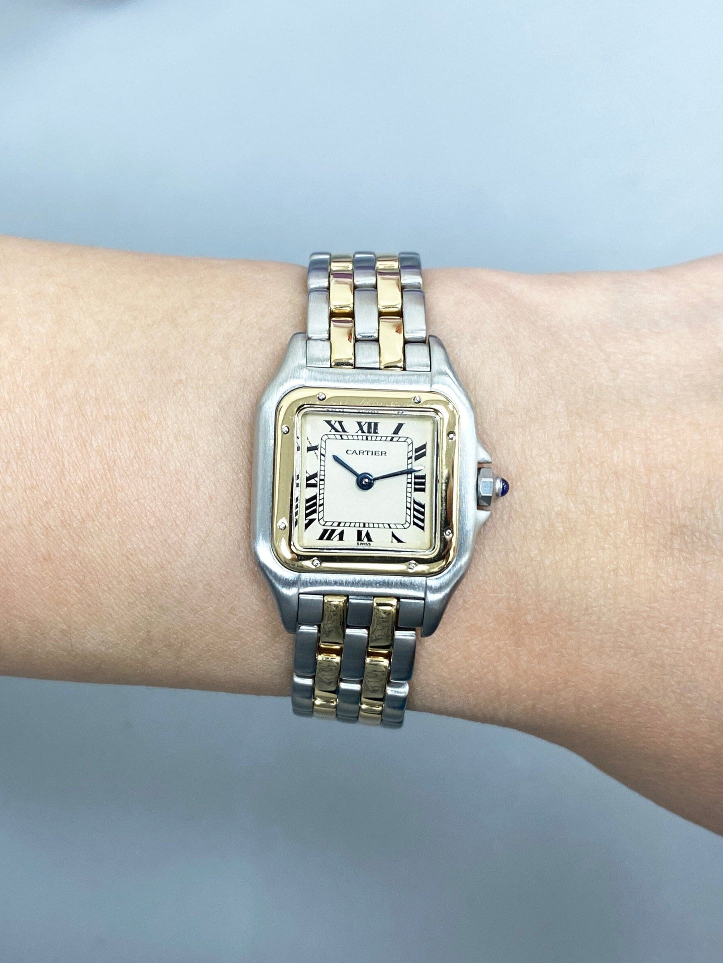 Cartier Panthere 18K Yellow Gold & Steel Two Rows Ladies Watch - Virtual