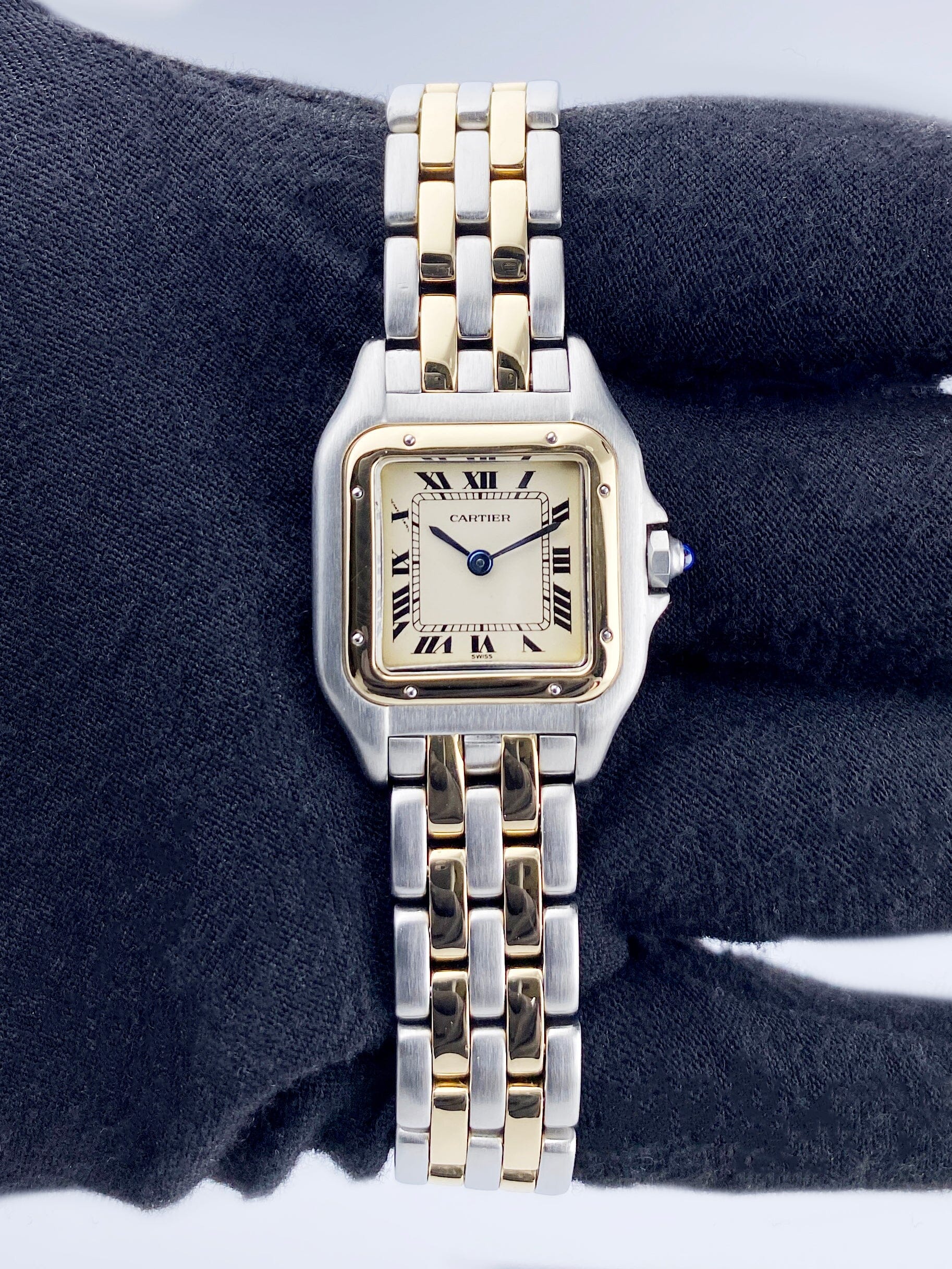 Cartier Panthere 18K Yellow Gold & Steel Two Rows Ladies Watch - Virtual