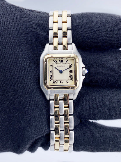 Cartier Panthere 18K Yellow Gold & Steel Two Rows Ladies Watch - Virtual