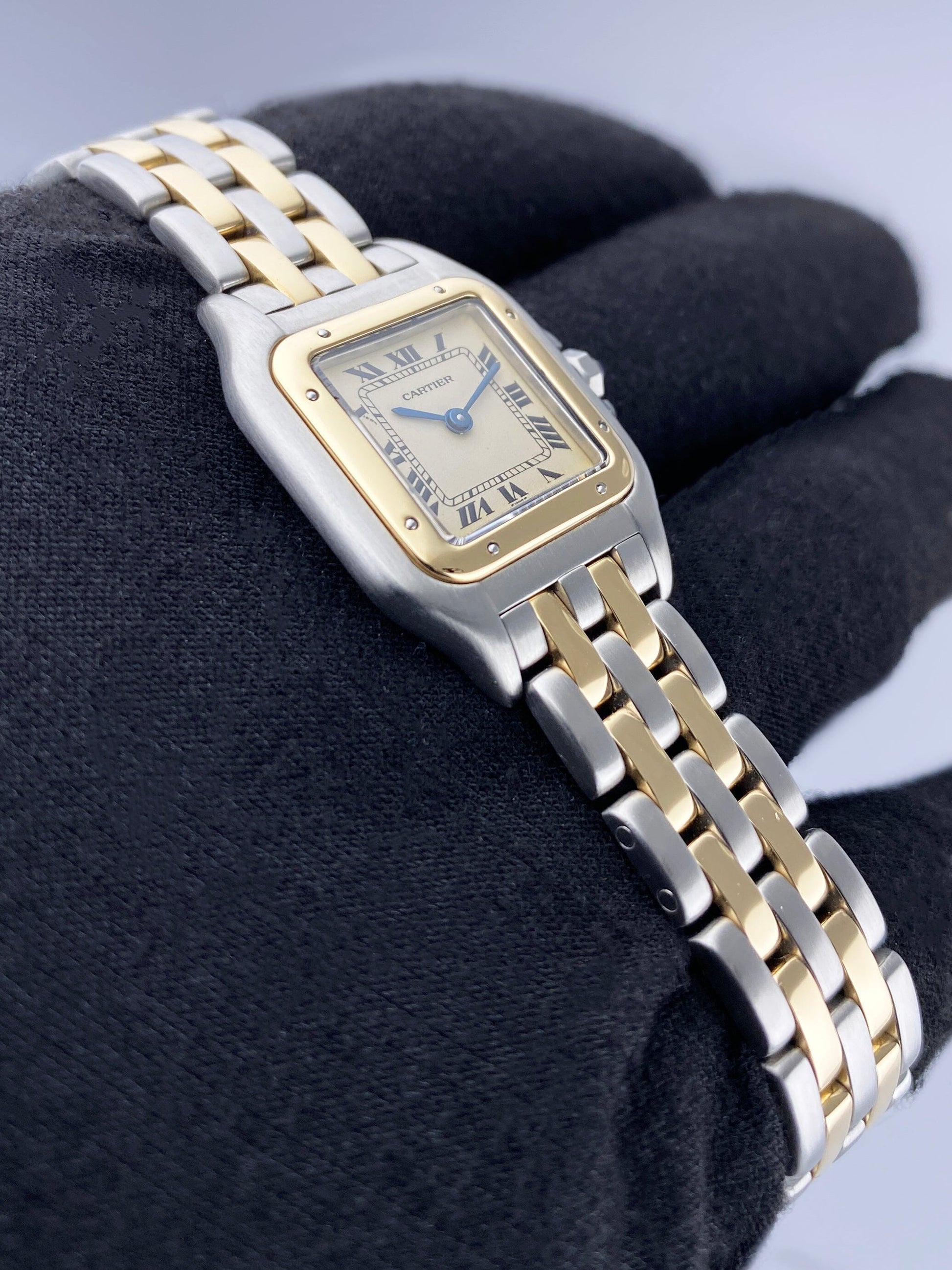 Cartier Panthere 18K Yellow Gold & Steel Two Rows Ladies Watch - Virtual