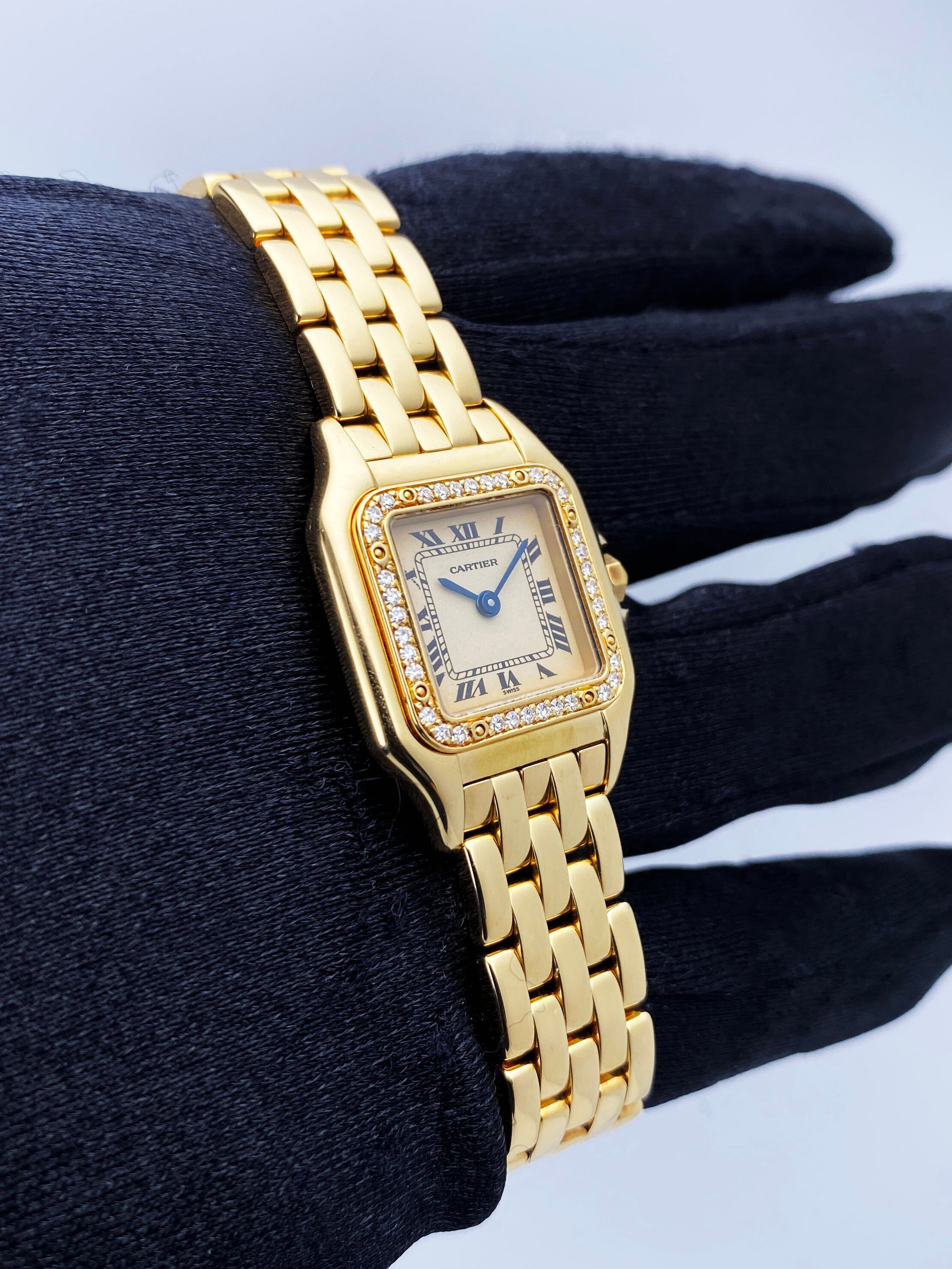 Cartier Panthere 8057915 18K Yellow Gold Diamonds Ladies Watch