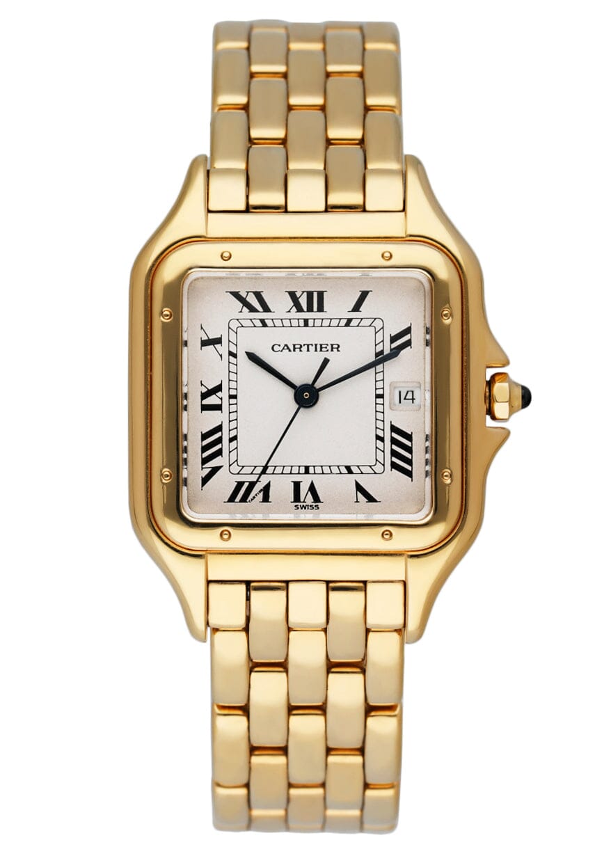 Cartier Panthere 83782747 Large 18K Yellow Gold Mens Watch - Virtual