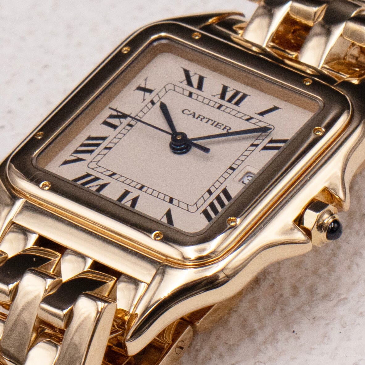 Cartier Panthere 83782747 Large 18K Yellow Gold Mens Watch - Virtual