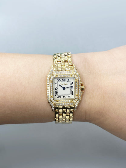 Cartier Panthere 8669 Diamond Bezel Ladies Watch - Watches
