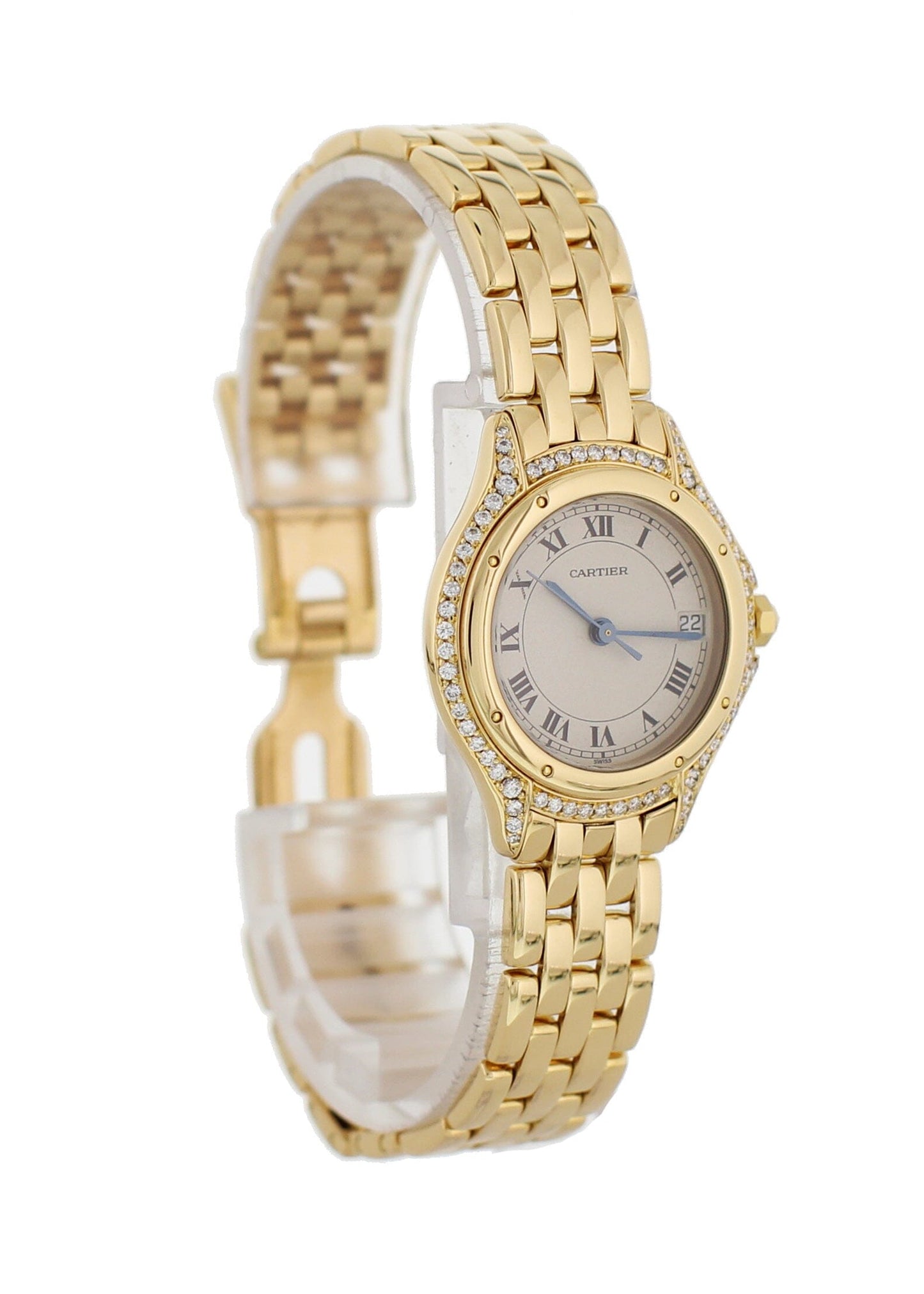 Cartier Panthère Cougar 887907 18K Yellow Gold Watch - Wristwatch
