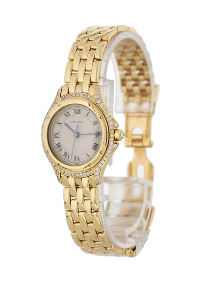 Cartier Panthère Cougar 887907 18K Yellow Gold Watch - Wristwatch