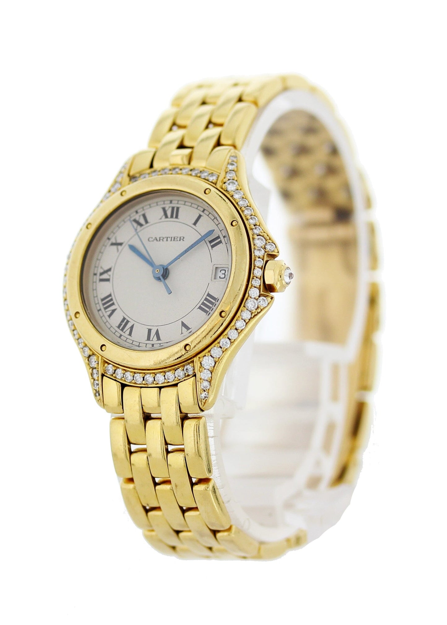 Cartier Panthère Cougar 887907 18K Yellow Gold Watch - Wristwatch