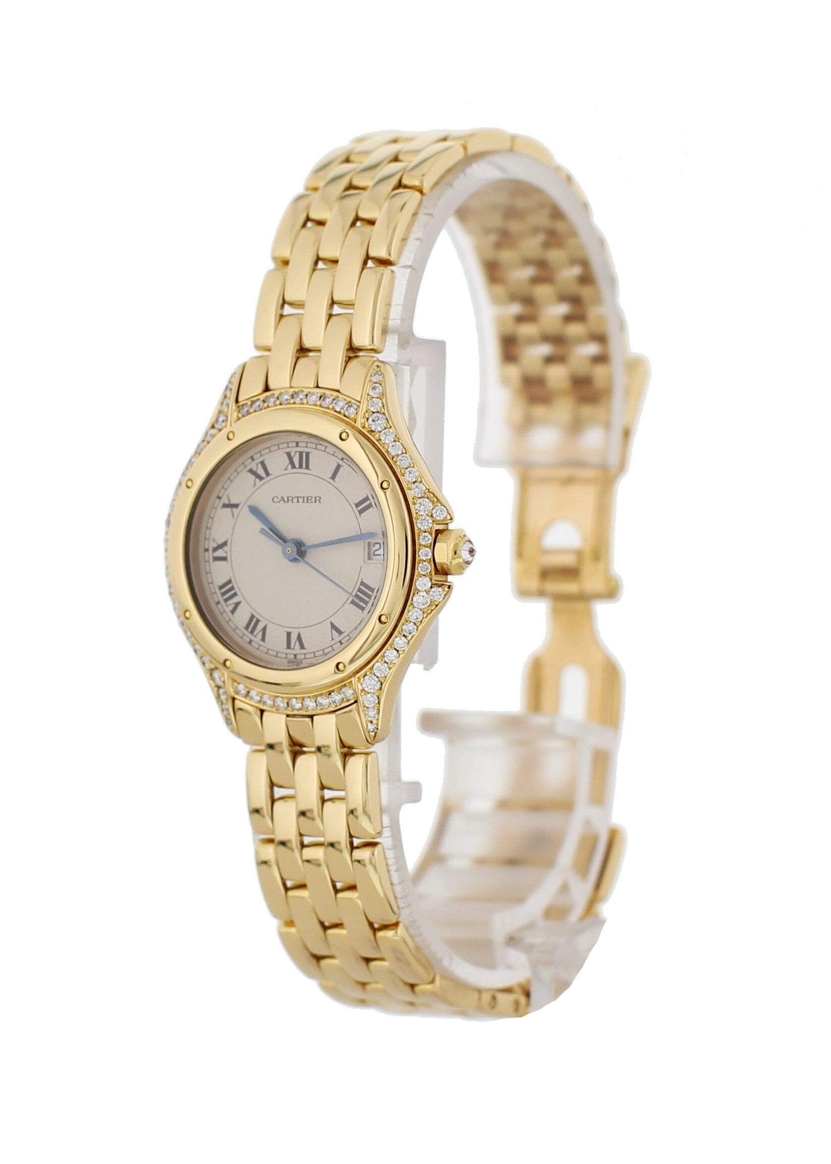 Cartier Panthère Cougar 887907 18K Yellow Gold Watch - Wristwatch