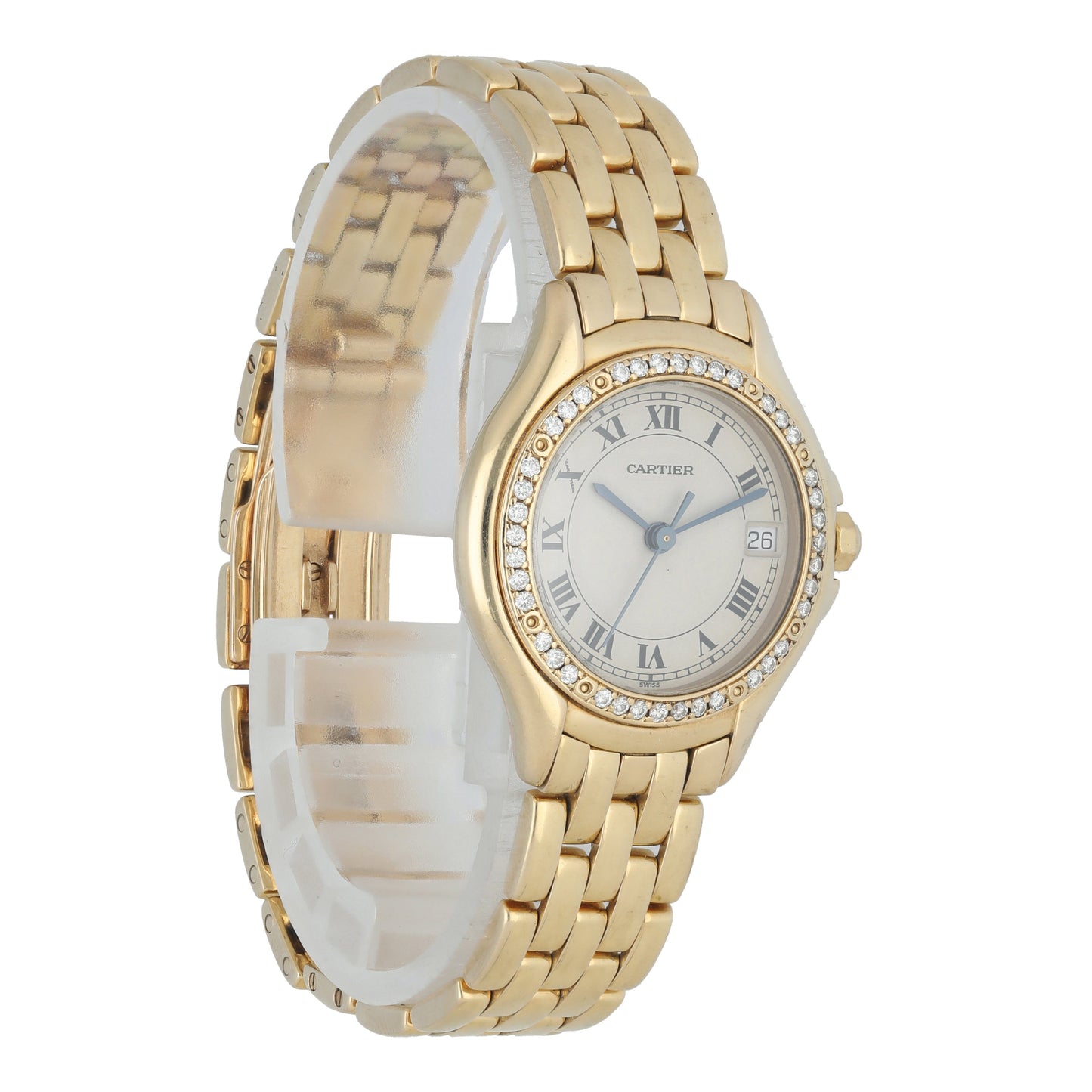 Cartier Panthere Cougar 887907 Yellow Gold Diamond Watch - Virtual