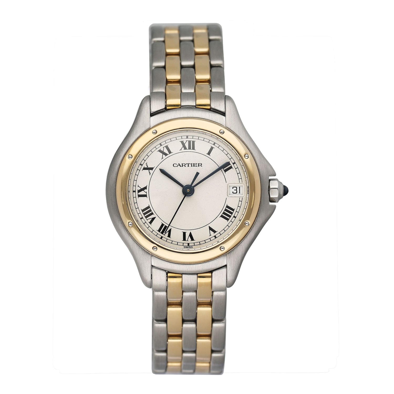 Cartier Panthere Cougar W35005B6 Two Tone Mens Watch - Watches