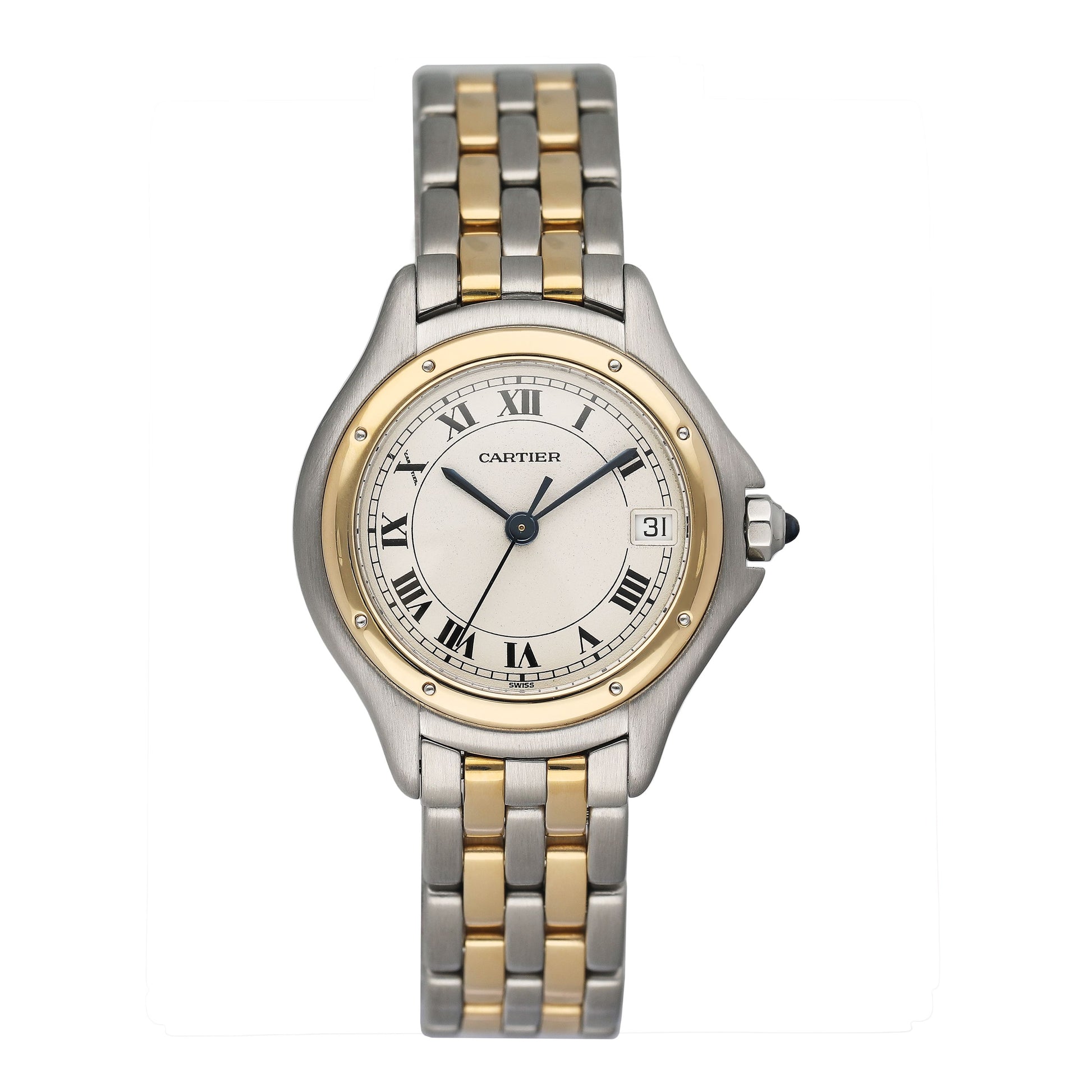Cartier Panthere Cougar W35005B6 Two Tone Mens Watch - Watches