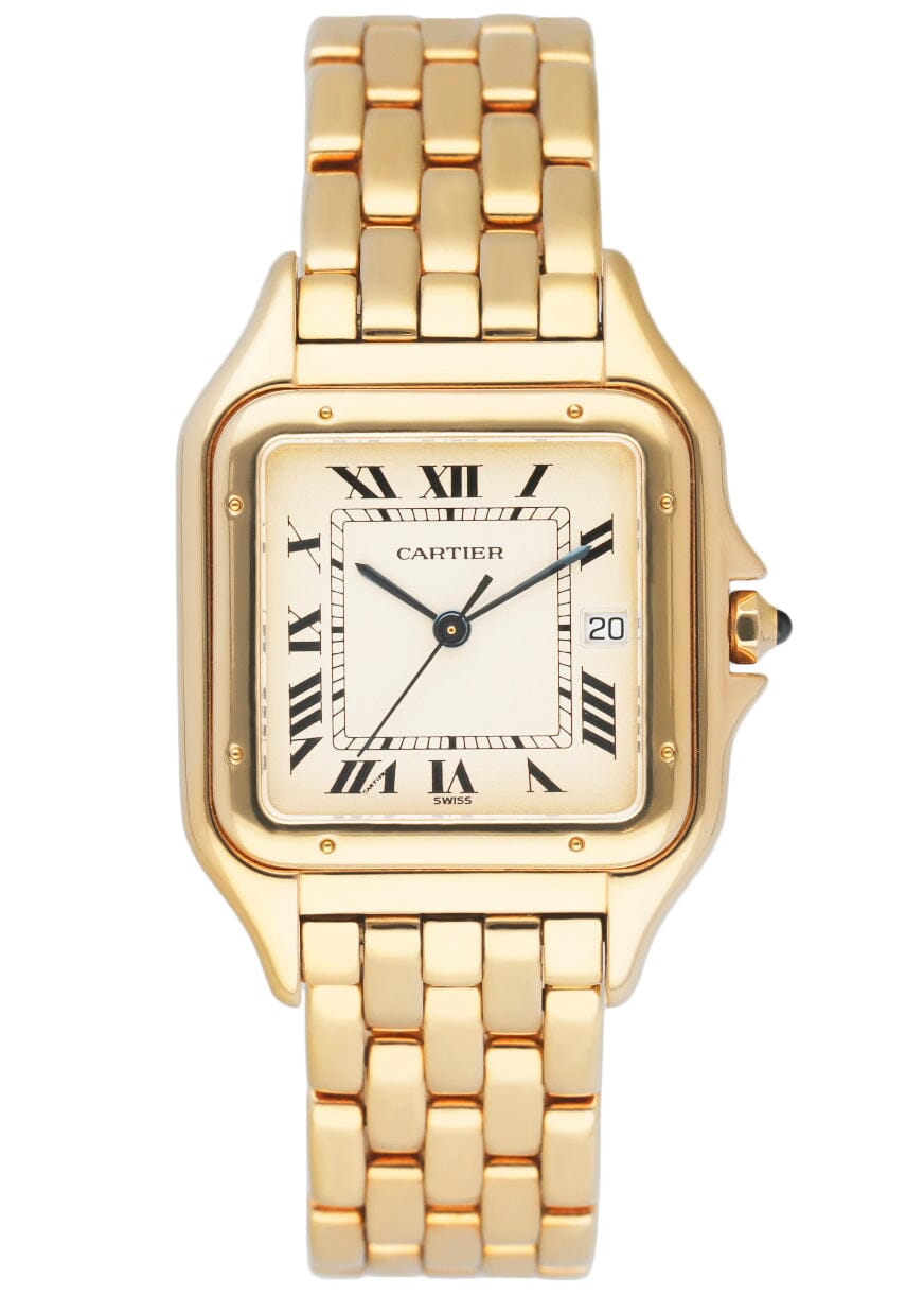 Cartier Panthere Jumbo 83783647 18K Yellow Gold Mens Watch - Wristwatch
