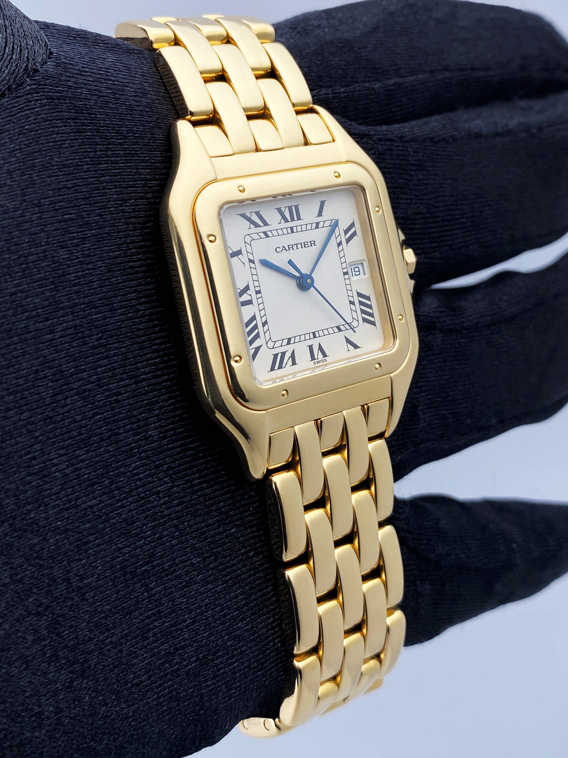 Cartier Panthere Jumbo 83783647 18K Yellow Gold Mens Watch - Wristwatch