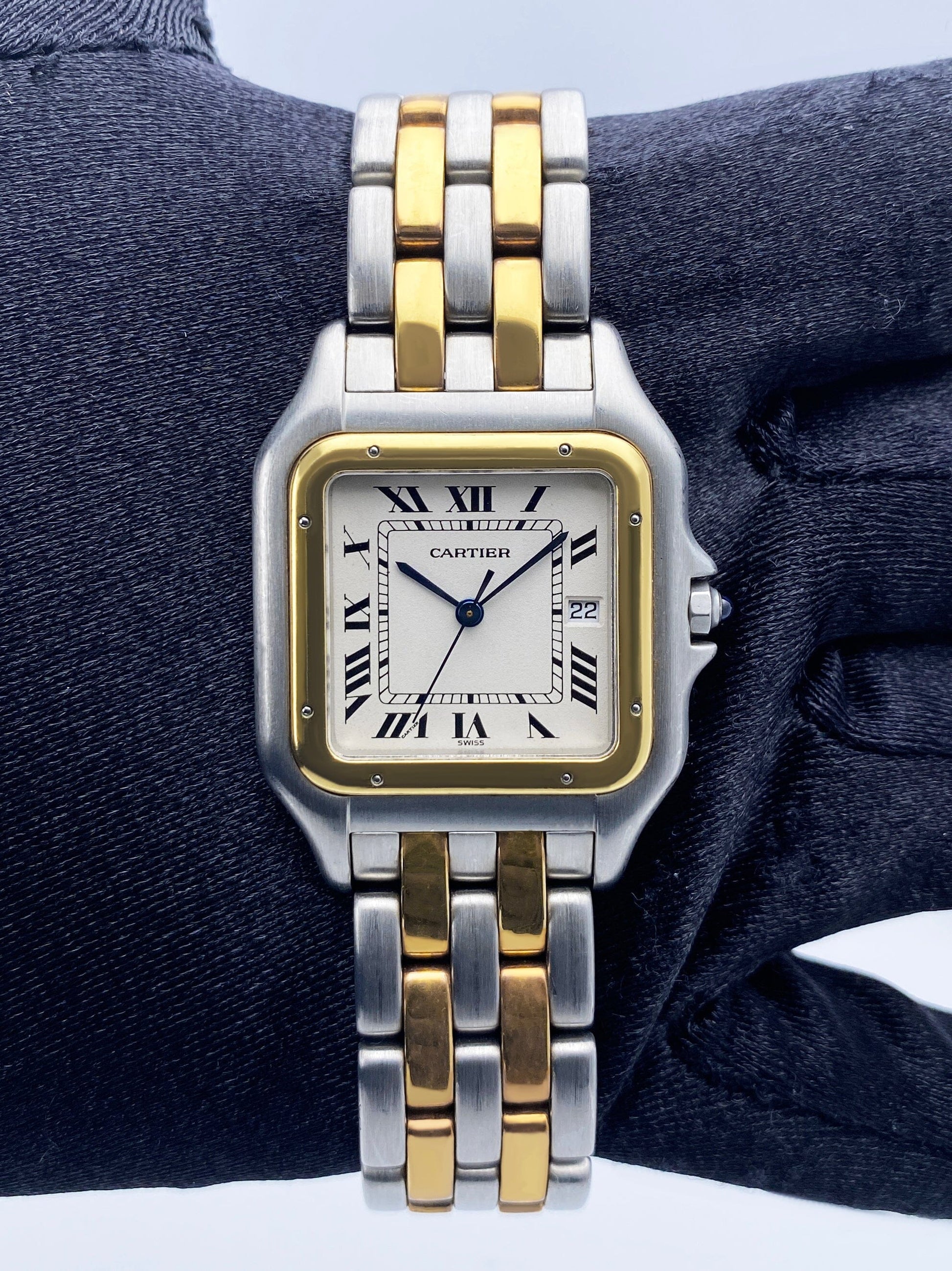 Cartier Panthere Jumbo Two Row Mens Watch - Wristwatch