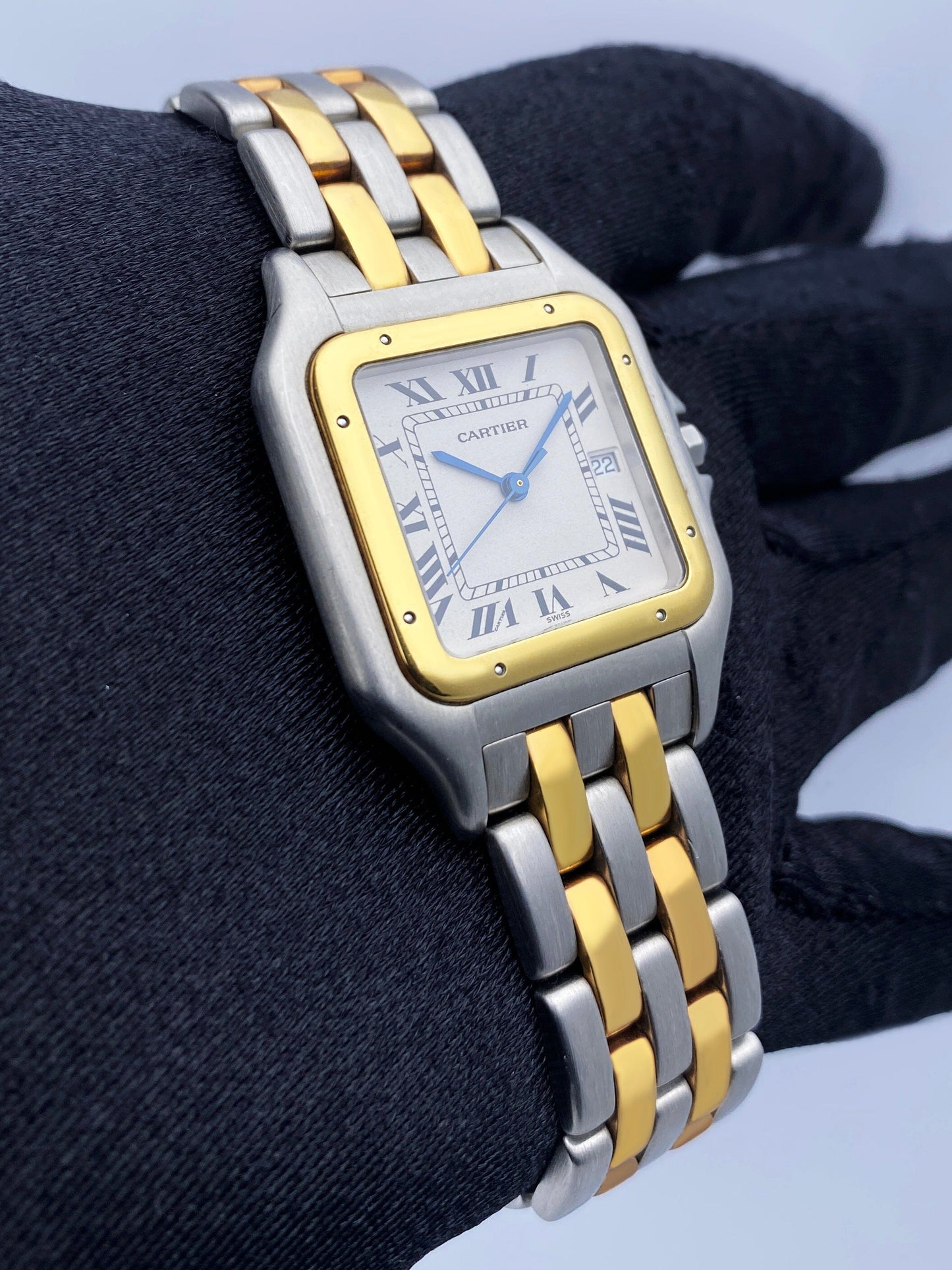 Cartier Panthere Jumbo Two Row Mens Watch - Wristwatch