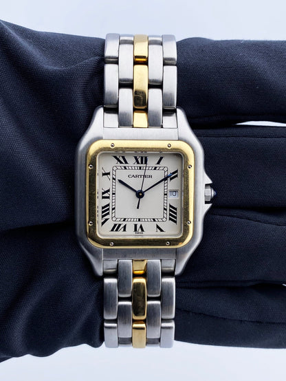 Cartier Panthere Jumbo W25027B5 One Row Mens Watch - Wristwatch