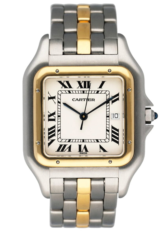Cartier Panthere Jumbo W25027B5 One Row Mens Watch - Wristwatch