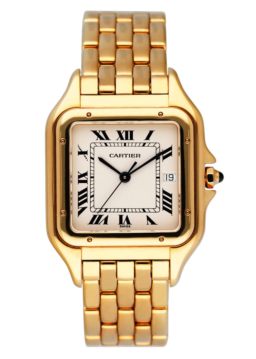 Cartier Panthere Large 1060 18K Yellow Gold Mens Watch - Virtual