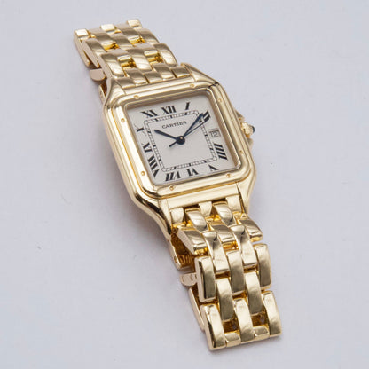 Cartier Panthere Large 1060 18K Yellow Gold Mens Watch - Virtual