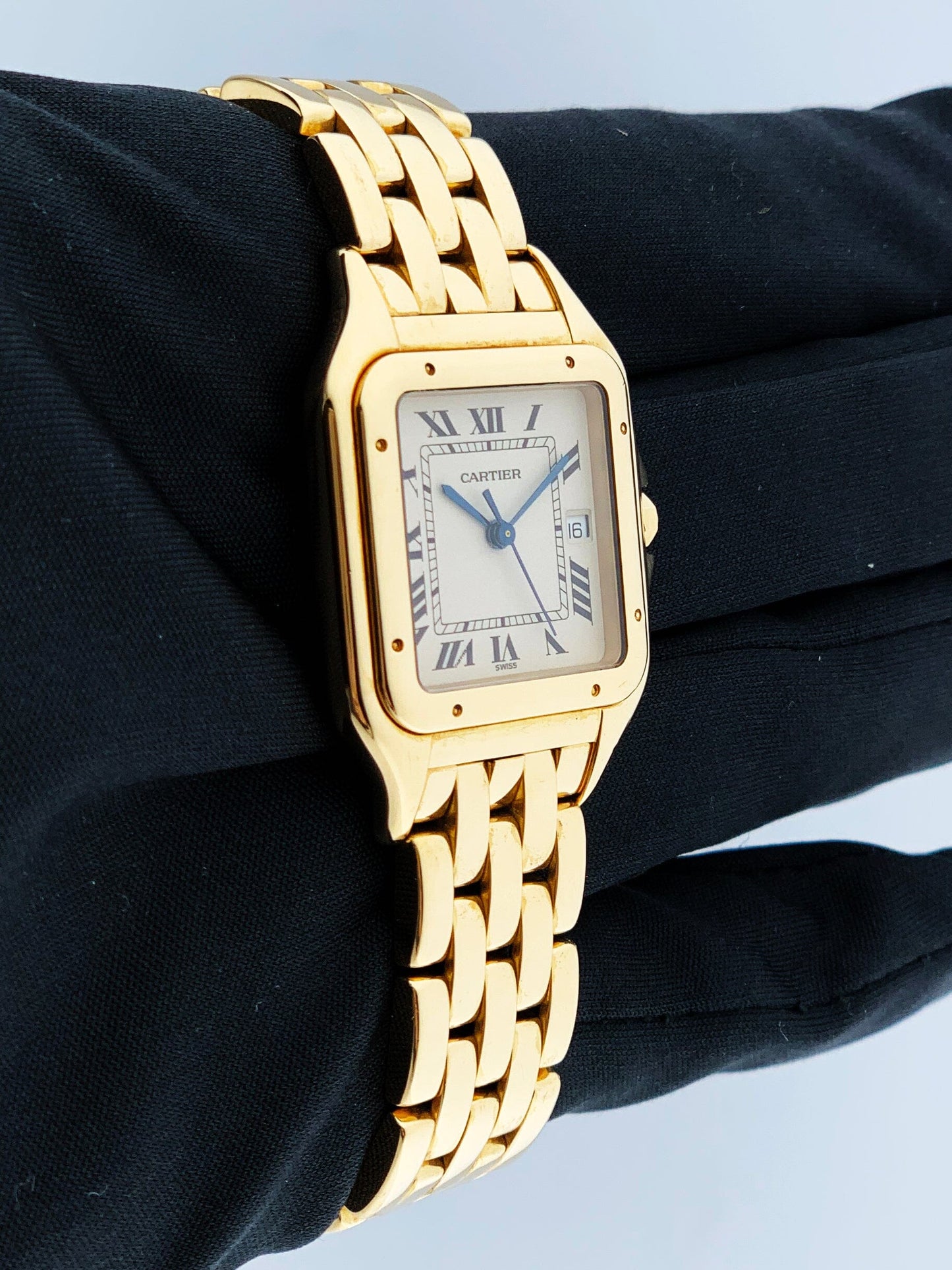 Cartier Panthere Large 18K Yellow Gold Mens Watch - Virtual