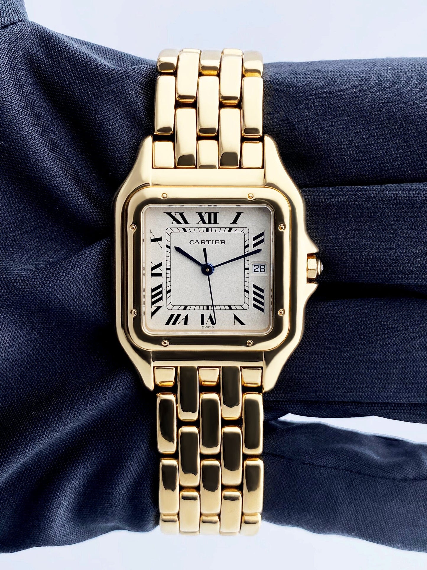 Cartier Panthere Large 18K Yellow Gold Mens Watch - Wristwatch