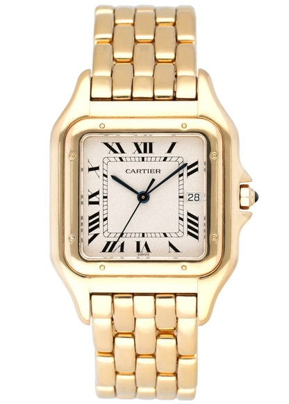 Cartier Panthere Large 18K Yellow Gold Mens Watch - Wristwatch