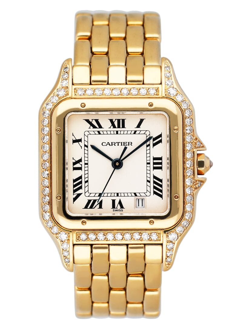 Cartier Panthere Medium 8839 Diamond 18K Yellow Gold Ladies Watch - Watches