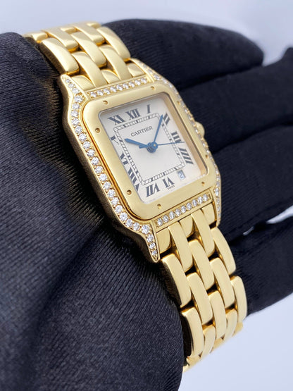 Cartier Panthere Medium 8839 Diamond 18K Yellow Gold Ladies Watch - Watches