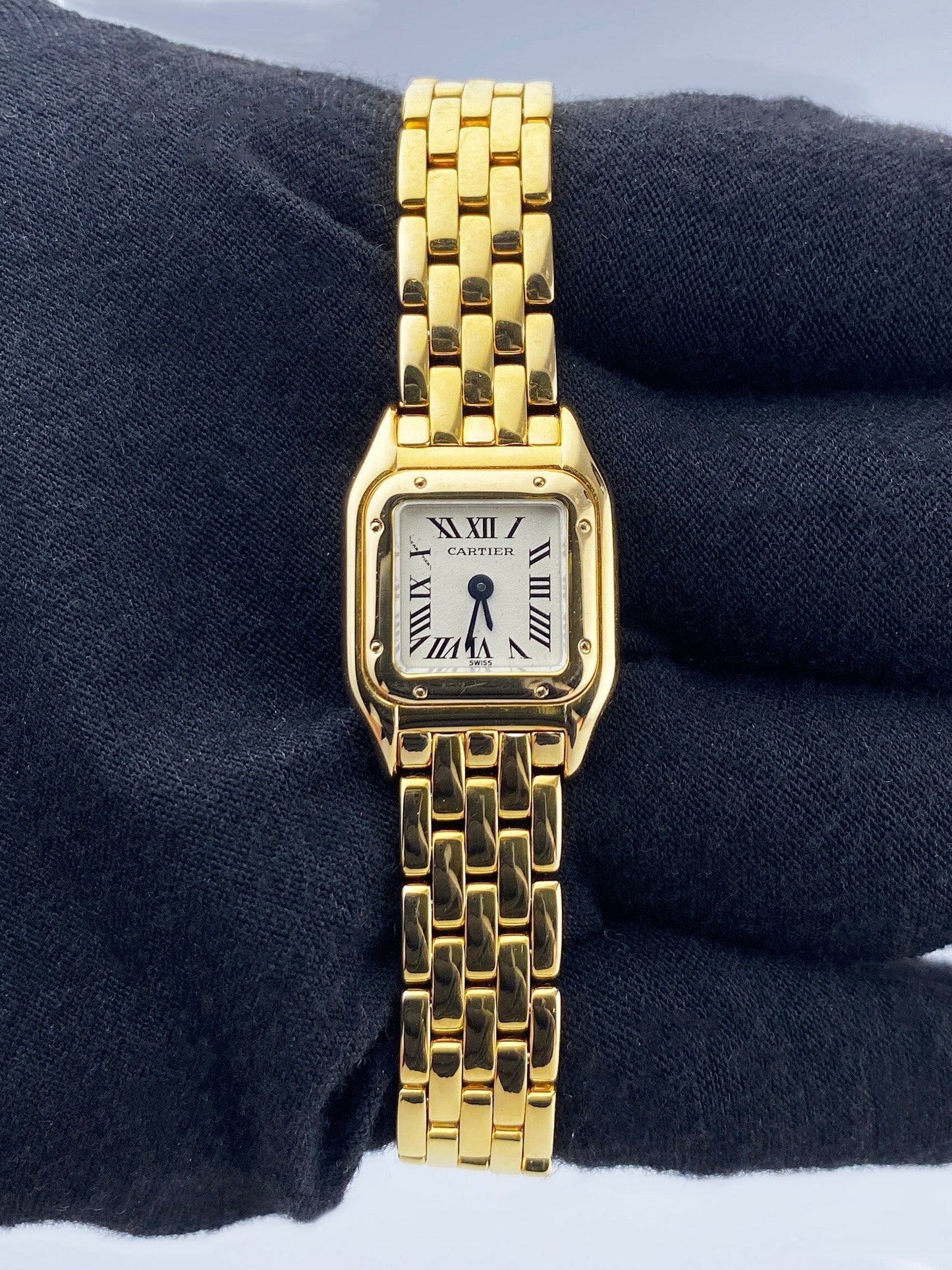 Cartier Panthere Mini W25034B9 18K Yellow Gold Ladies Watch - Watches