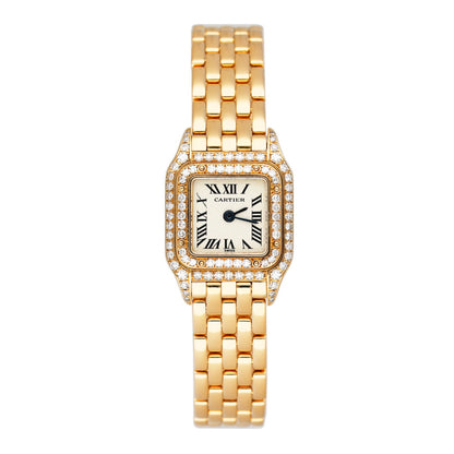 Cartier Panthere Mini WF3163B9 Diamond 18K Yellow Gold Ladies Watch - Watches