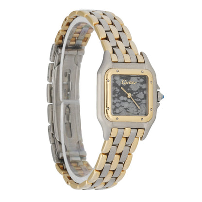 Cartier Panthere Three Row Quartz Obsidian Dial Ladies Watch - Wristwatch