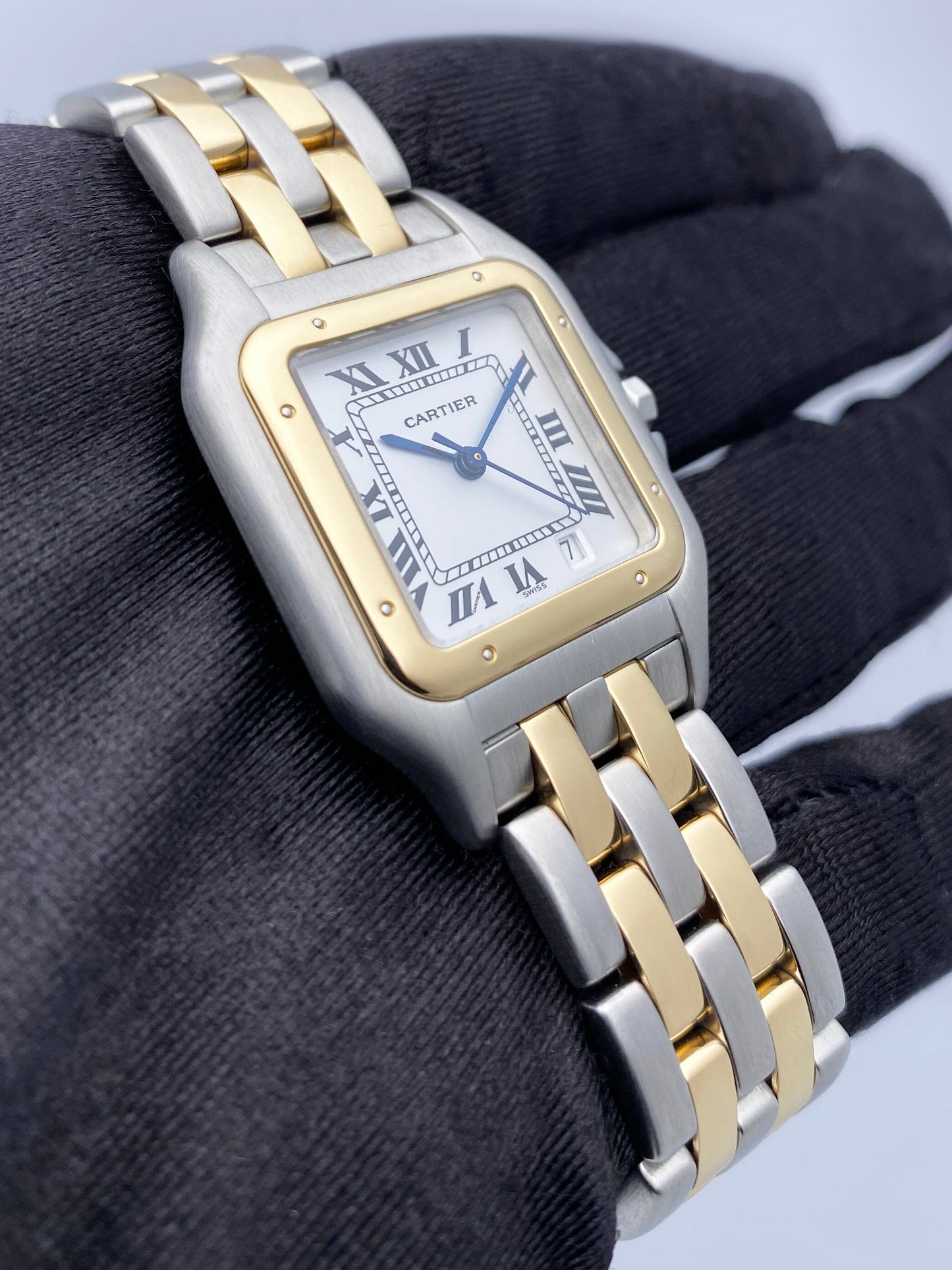 Cartier Panthere W25028B6 Midsize Silver Dial Ladies Watch