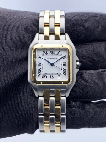 Cartier Panthere W25028B6 Midsize Silver Dial Ladies Watch