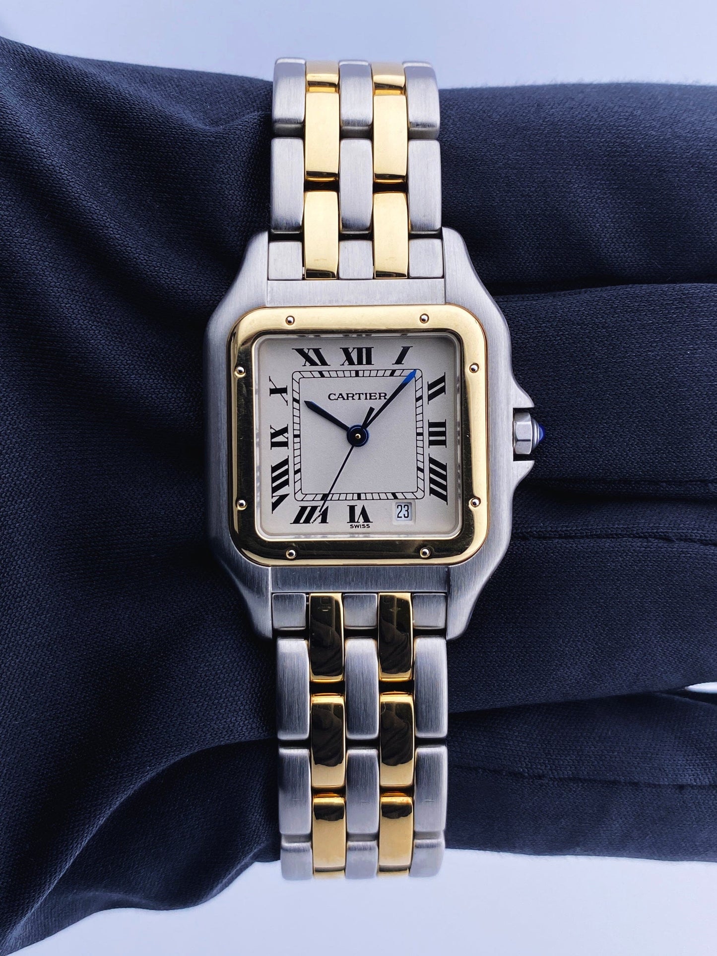 Cartier Panthere W25028B6 Midsize Two Tone Ladies Watch