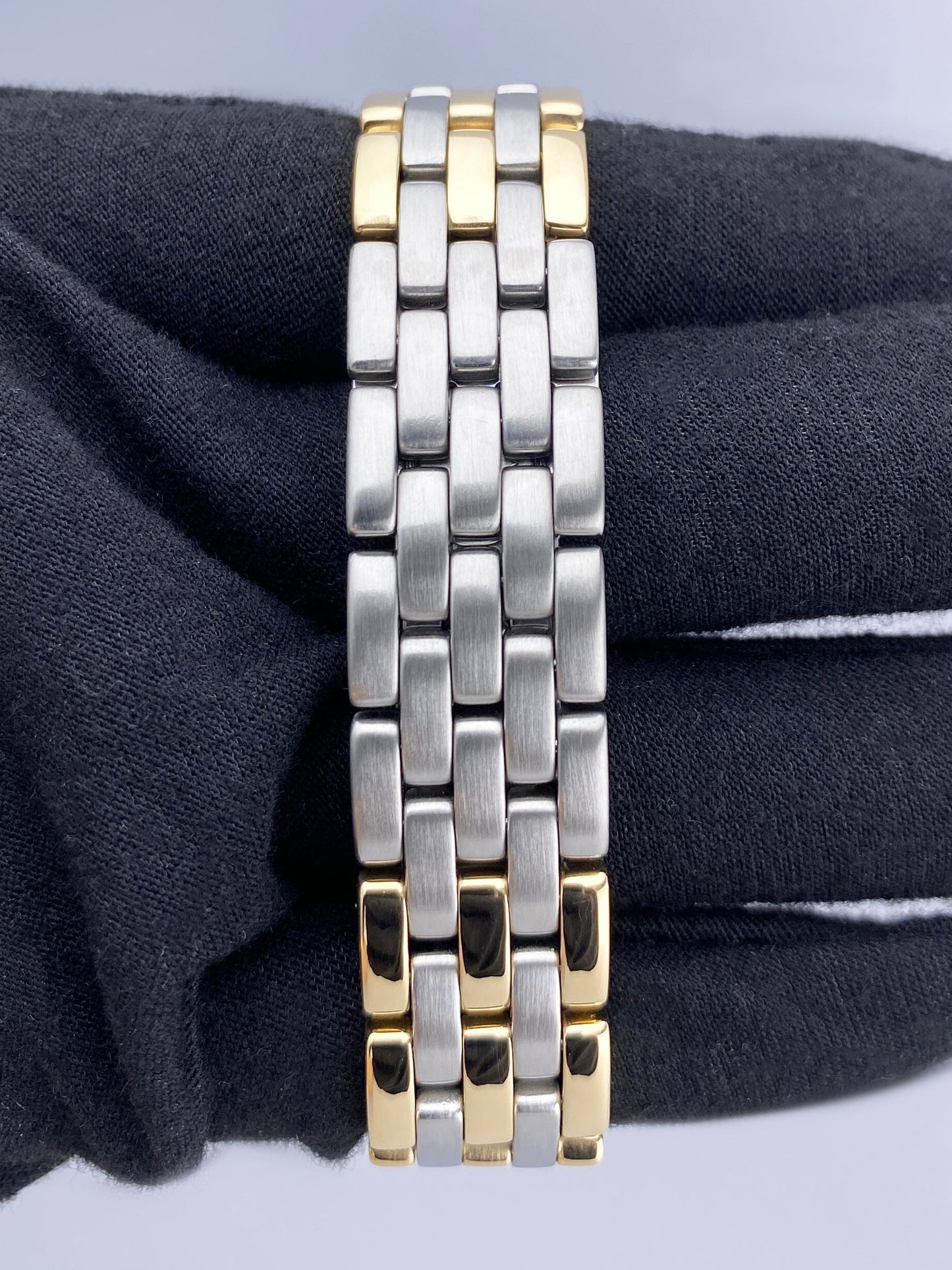 Cartier Panthere W25028B8 Three Row Midsize Ladies Watch - Wristwatch