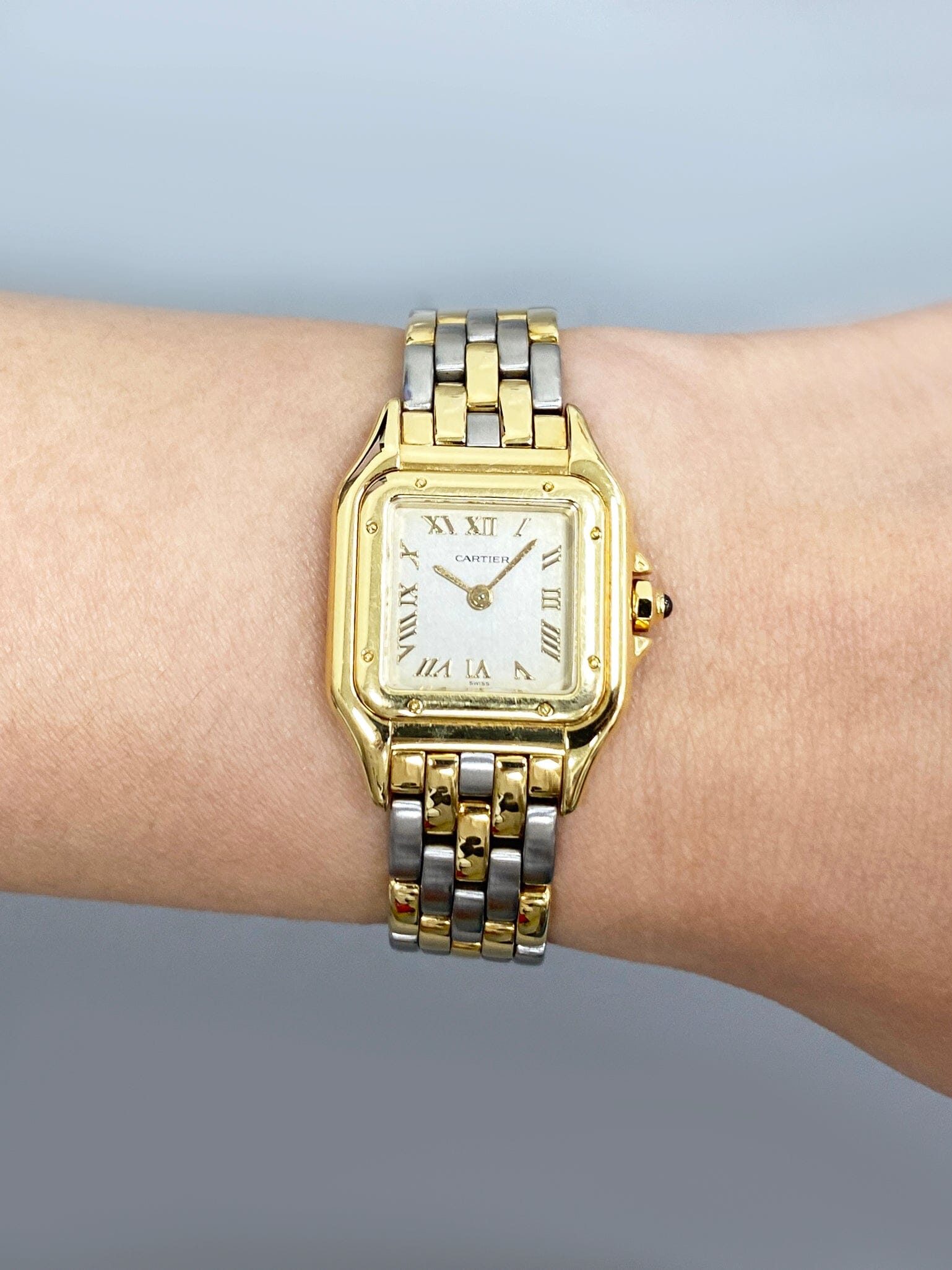 Cartier Panthere W25040L6 Two Tone V-Link Ladies Watch – Phigora