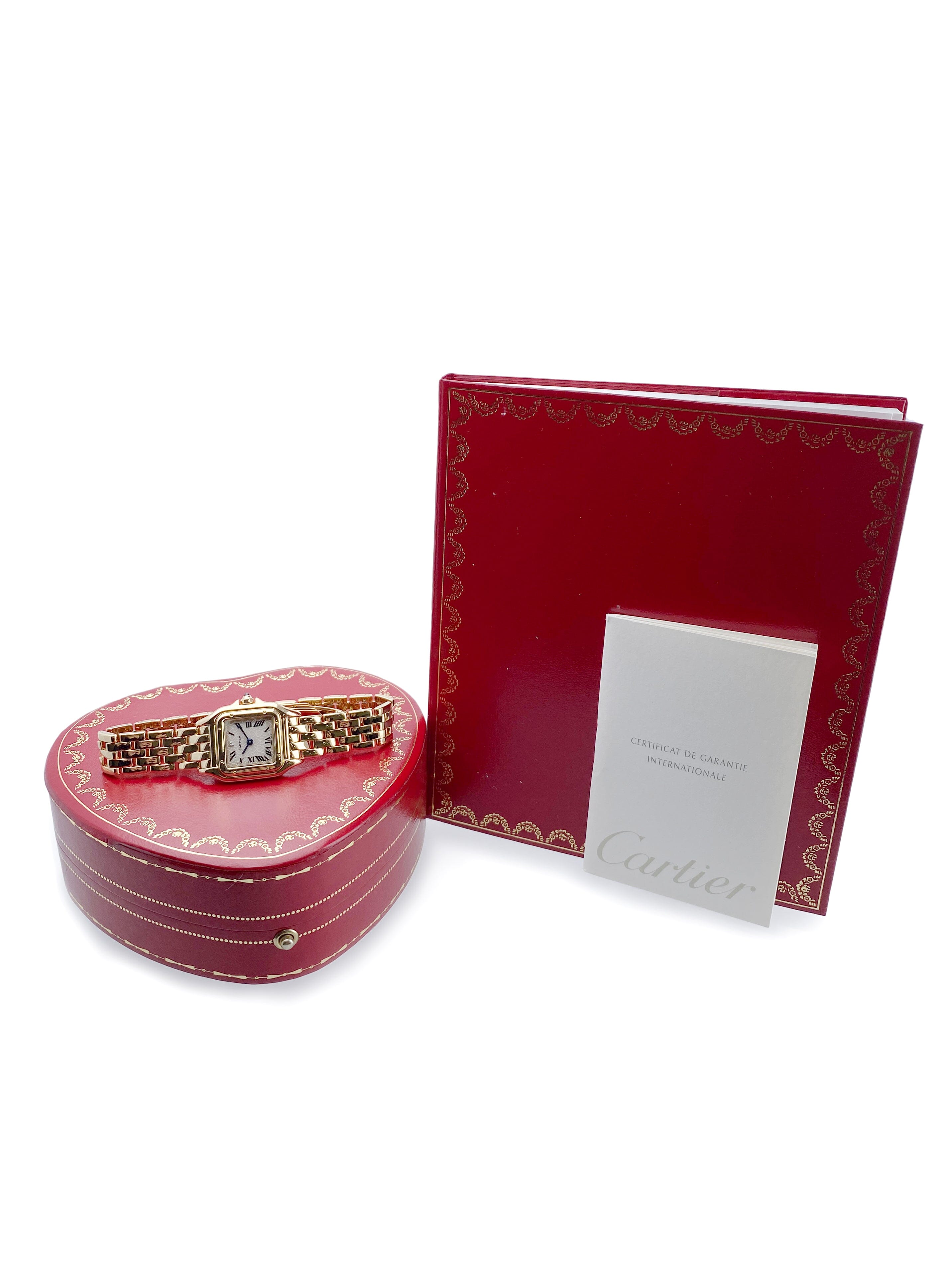 Cartier Panthere W25059B9 Heart Dial Limited Edition Ladies Watch