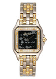 Cartier Panthere WF3052FH Gold Obsidian Stone Ladies Watch - Watches