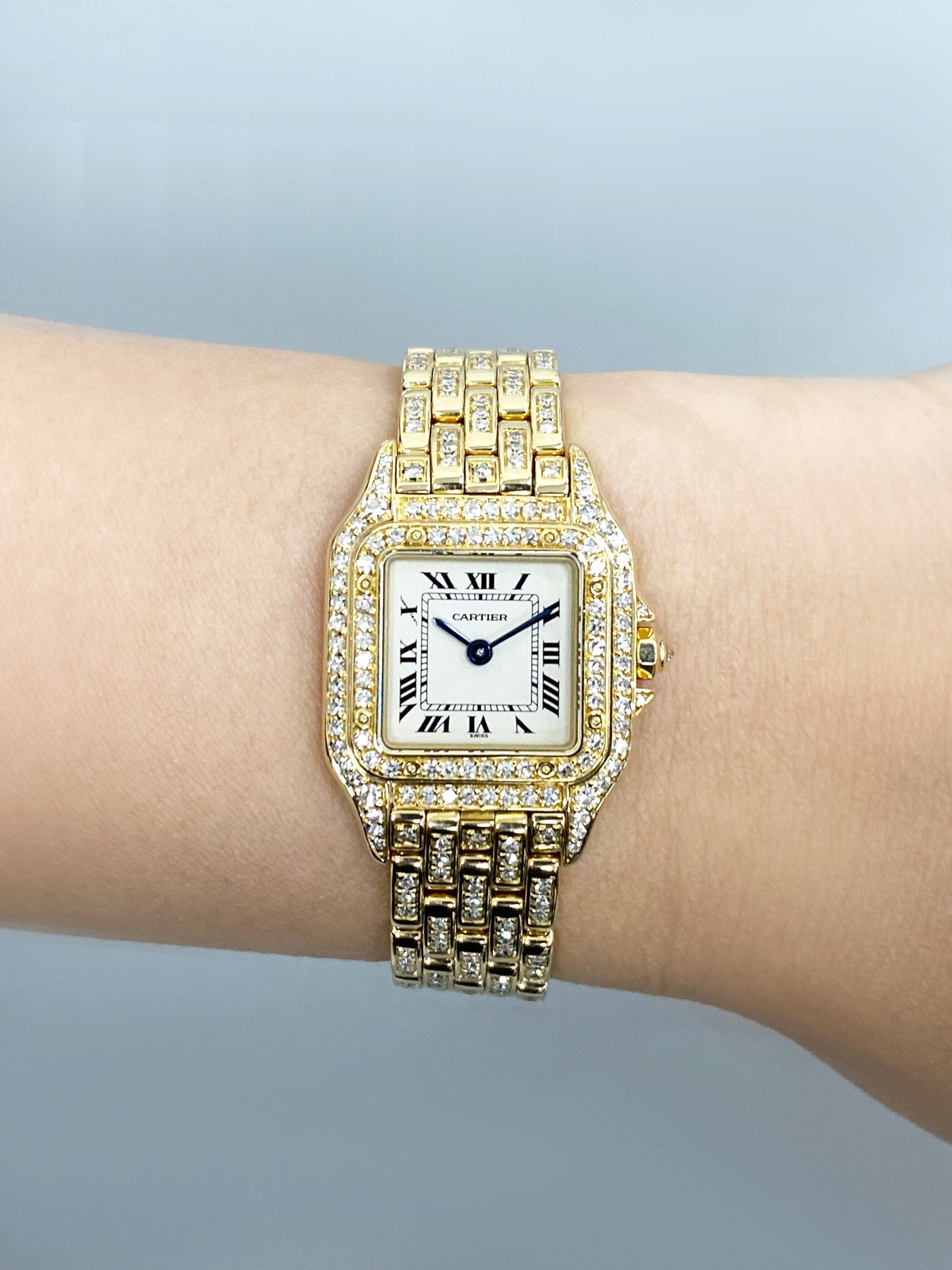 Cartier Panthere WF3072FF 18K Yellow Gold & Diamond Ladies – Phigora