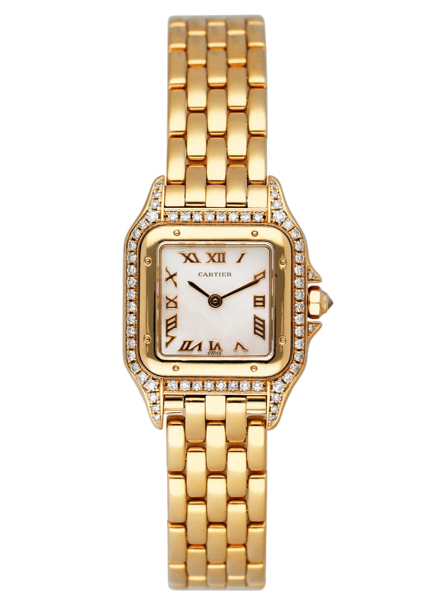 Cartier Panthere WF3116B9 MOP Diamond Ladies Watch - Watches