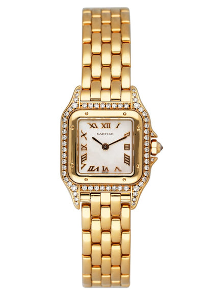 Cartier Panthere WF3116B9 MOP Diamond Ladies Watch - Watches
