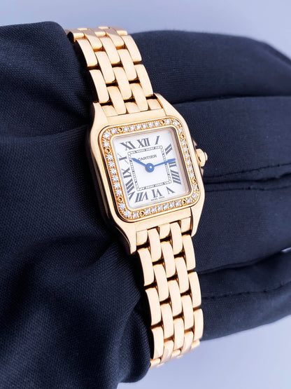 Cartier Panthere WJPN0008 Diamond 18K Rose Gold Ladies Watch Box/Papers - Virtual