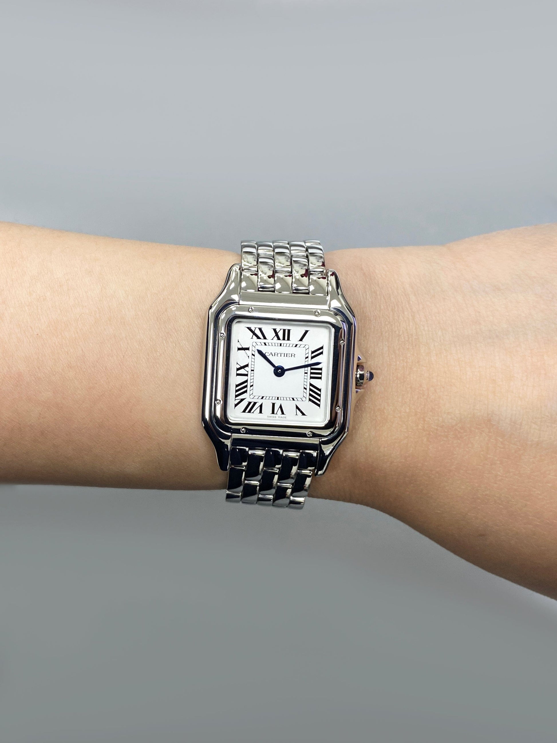Cartier Panthere WSPN0007 Medium Steel Ladies Watch Box Papers - Watches