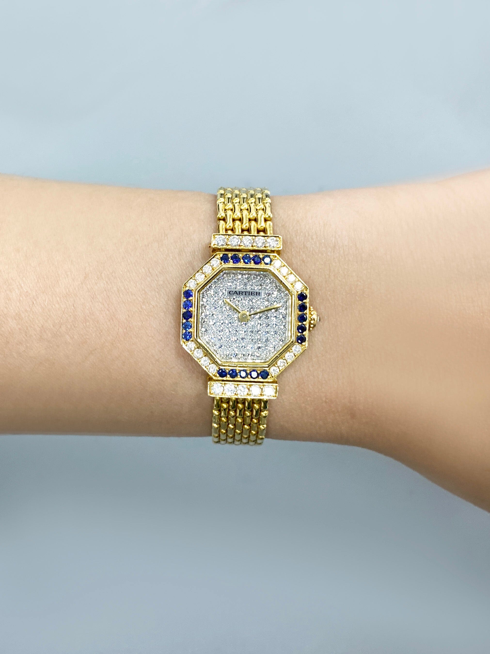 Cartier Paris Andine Diamond Sapphire Ladies Watch – Phigora