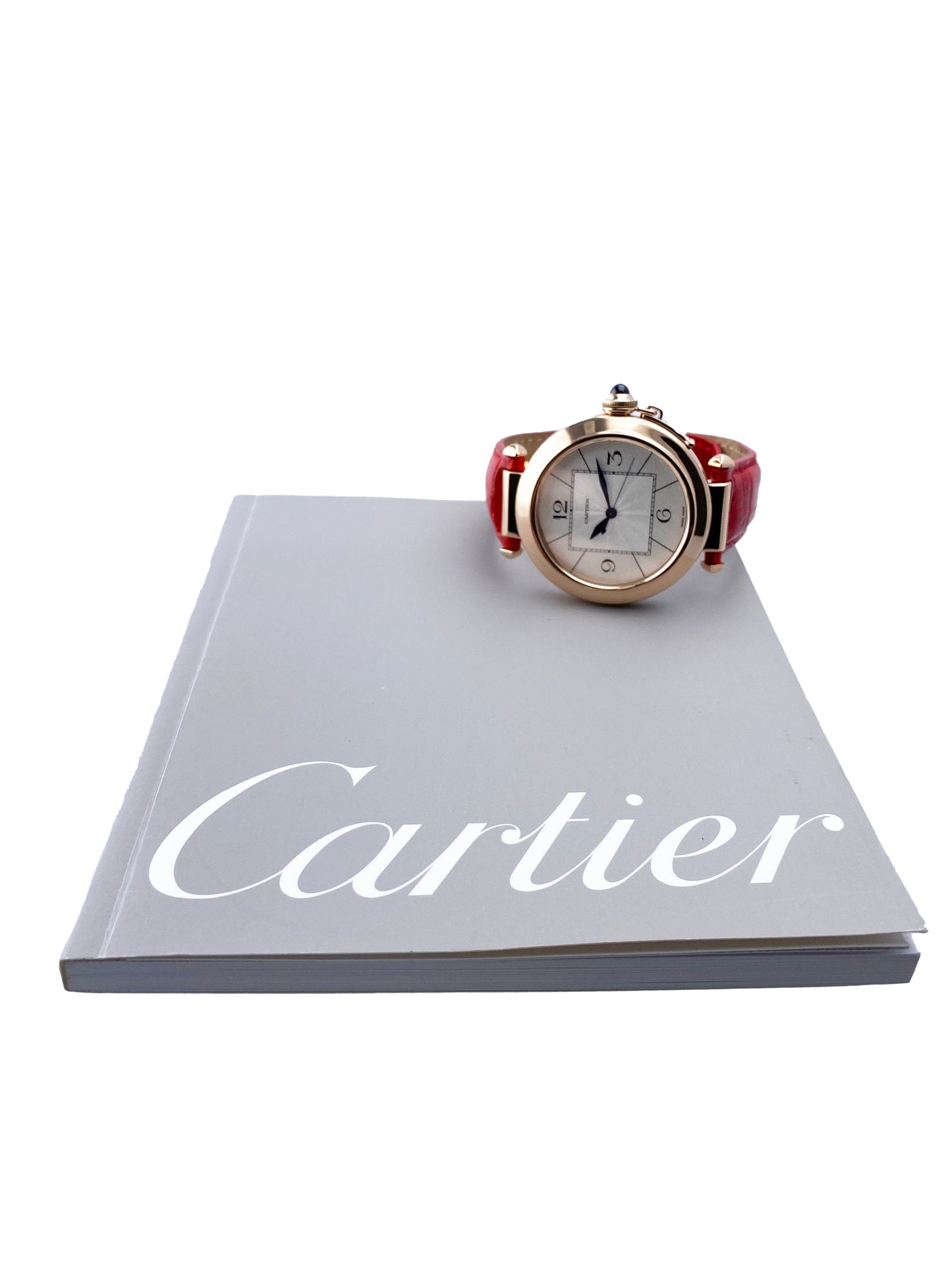 Cartier Pasha W3019051 18K Rose Gold Mens Watch Box Papers - Watches